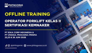 Offline Training Operator Forklift Kelas II Sertifikasi Kemnaker - PT Eska Corp Indonesia & PT Unggul Prakarsa Prisma, 22 - 23 & 26 Juni 2026