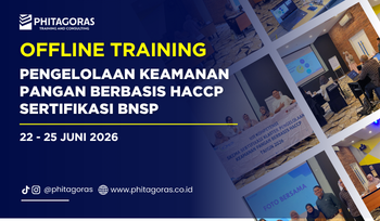 Offline Training Pengelolaan Keamanan Pangan Berbasis HACCP Sertifikasi BNSP 22 - 25 Juni 2026