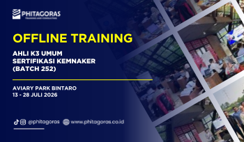 Ofline Training Ahli K3 Umum Sertifikasi Kemnaker, 13 - 28 Juli 2026 (Batch 252)
