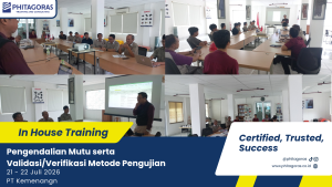 Foto Bersama In House Training Pengendalian Mutu serta Validasi_Verifikasi Metode Pengujian- PT Kemenangn, 21 - 22 Juli 2026