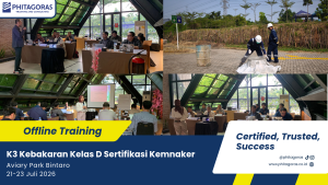 Foto Bersama Offline Training K3 Kebakaran Kelas D Sertifikasi Kemnaker, 21-23 Juli 2026