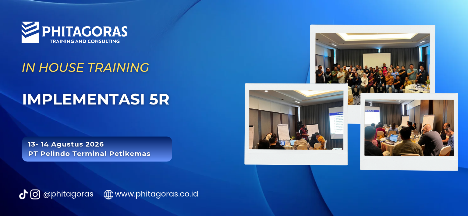Header In House Training Implementasi 5R PT Pelindo Terminal Petikemas (13- 14 Agustus 2026)