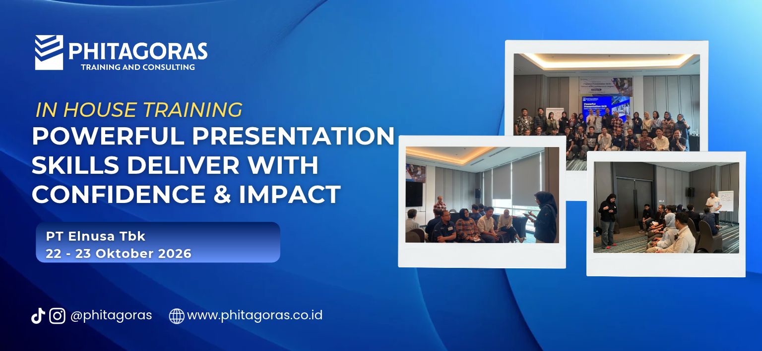 Header In House Training Powerful Presentation Skills Deliver with Confidence & Impact - PT Elnusa Tbk 22 - 23 Oktober 2026