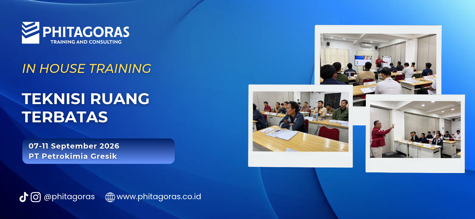 Header In House Training Teknisi Ruang Terbatas - PT Petrokimia Gresik, 07-11 September 2026