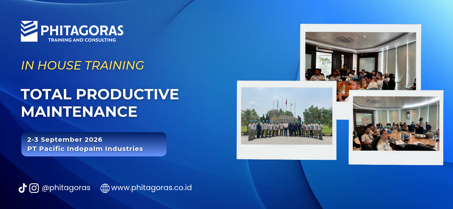 Header In House Training Total Productive Maintenance - PT Pacific Indopalm Industries, 2-3 September 2026