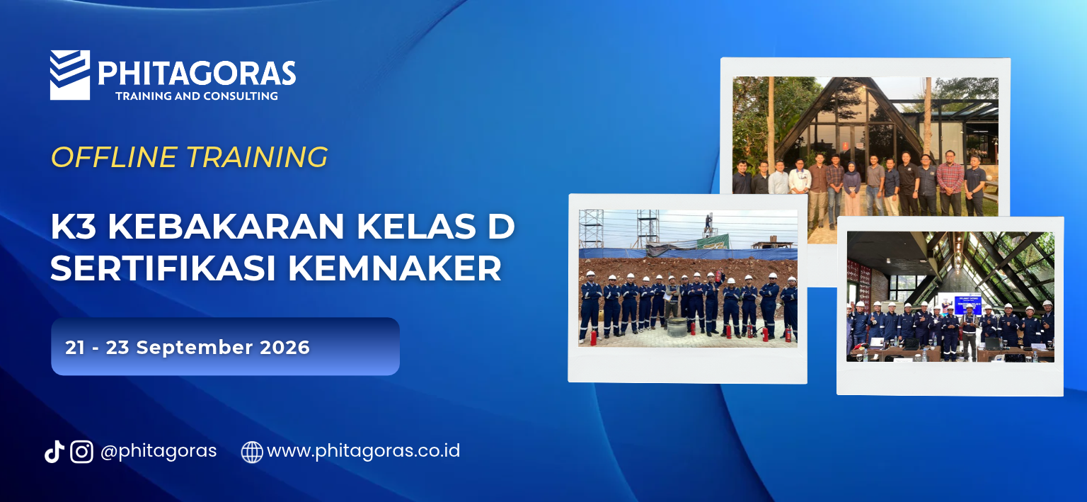 Header Offline Training K3 Kebakaran kelas D sertfifikasi Kemnaker, 21 - 23 September 2026 (1)