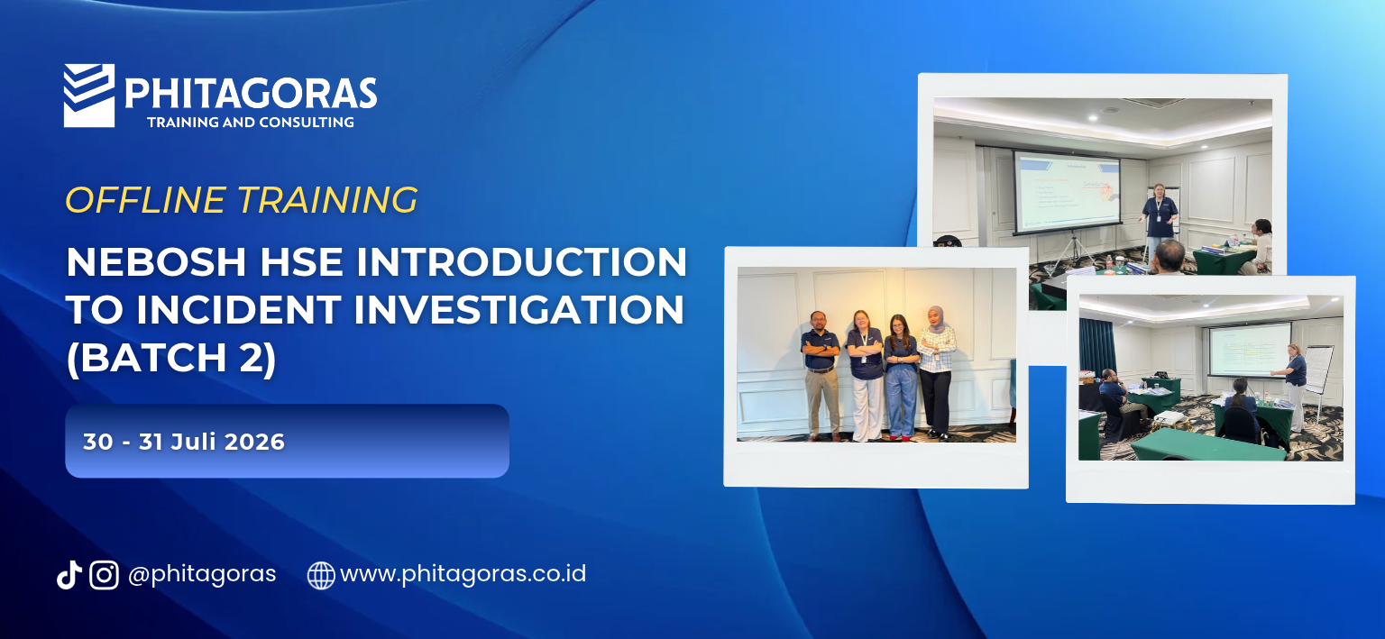 Header Offline Training NEBOSH HSE Introduction to Incident Investigation, 30 - 31 Juli 2026 (Batch 2)