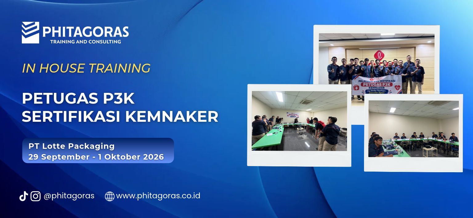 In House Training Petugas P3K Sertifikasi KEMNAKER - PT Lotte Packaging 29 September - 1 Oktober 2026
