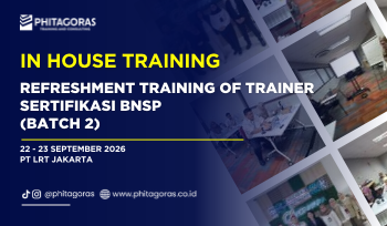 In House Training Refreshment Training of Trainer Sertifikasi BNSP - PT LRT Jakarta, 22 - 23 September 2026 (Batch 2)