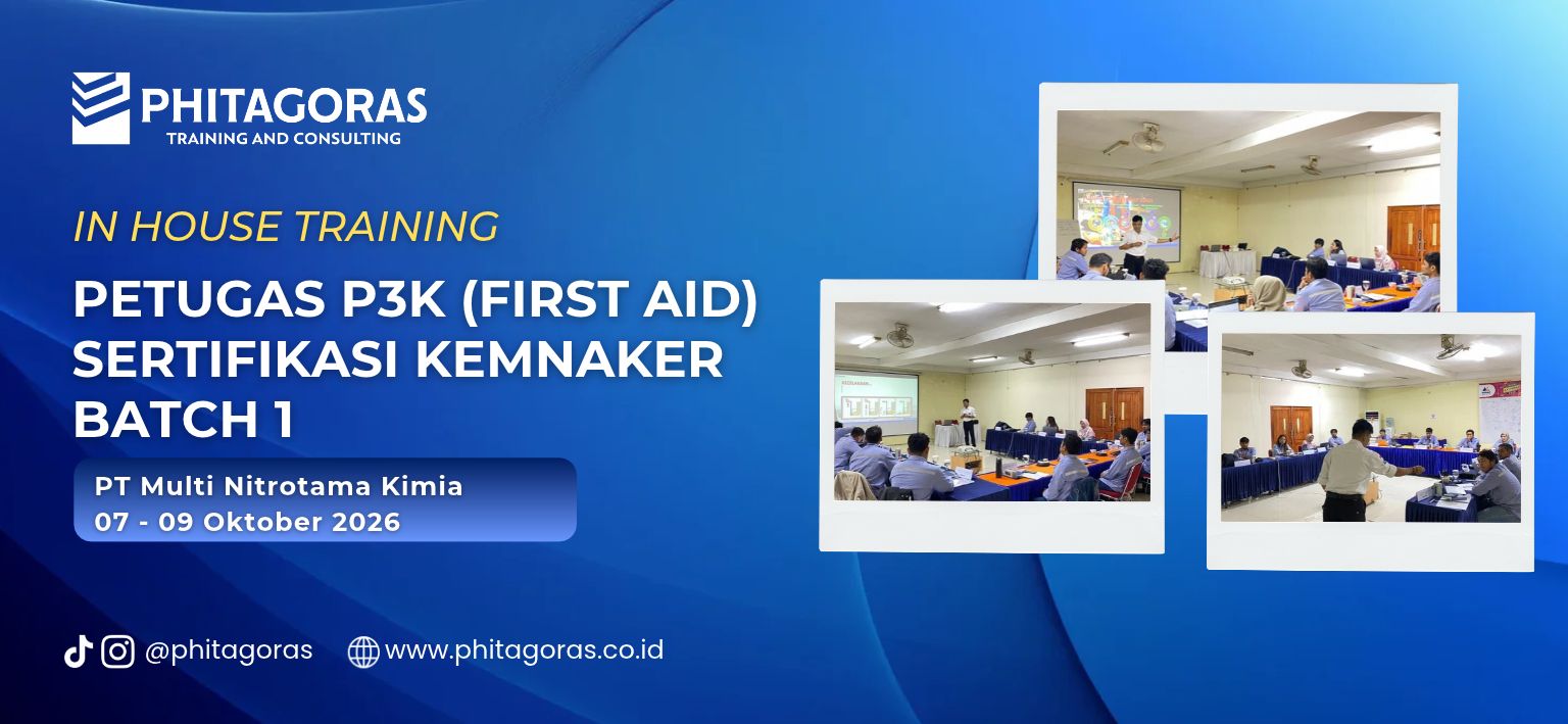 In House pelatihan Petugas P3K (First Aid) Sertifikasi KEMNAKER - PT Multi Nitrotama Kimia 07 - 09 Oktober 2026 Batch 1