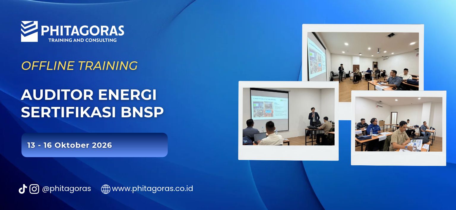 Offline Pelatihan Auditor Energi Sertifikasi BNSP, 13 - 16 Oktober 2026
