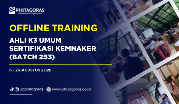 Offline Training Ahli K3 Umum Sertifikasi Kemnaker, 6 - 26 Agustus 2026 (Batch 253)