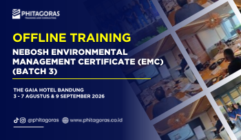 Offline Training NEBOSH Environmental Management Certificate (EMC), 3 - 7 Agustus & 9 September 2026 (Batch 3) di The GAIA Hotel Bandung