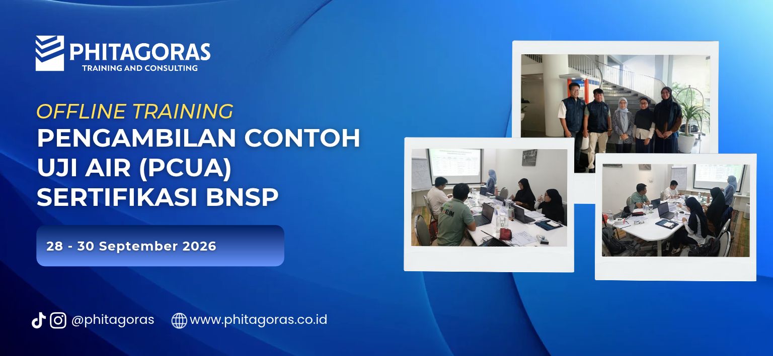 Pengambilan Contoh Uji Air (PCUA) Sertifikasi BNSP 28 - 30 September 2026