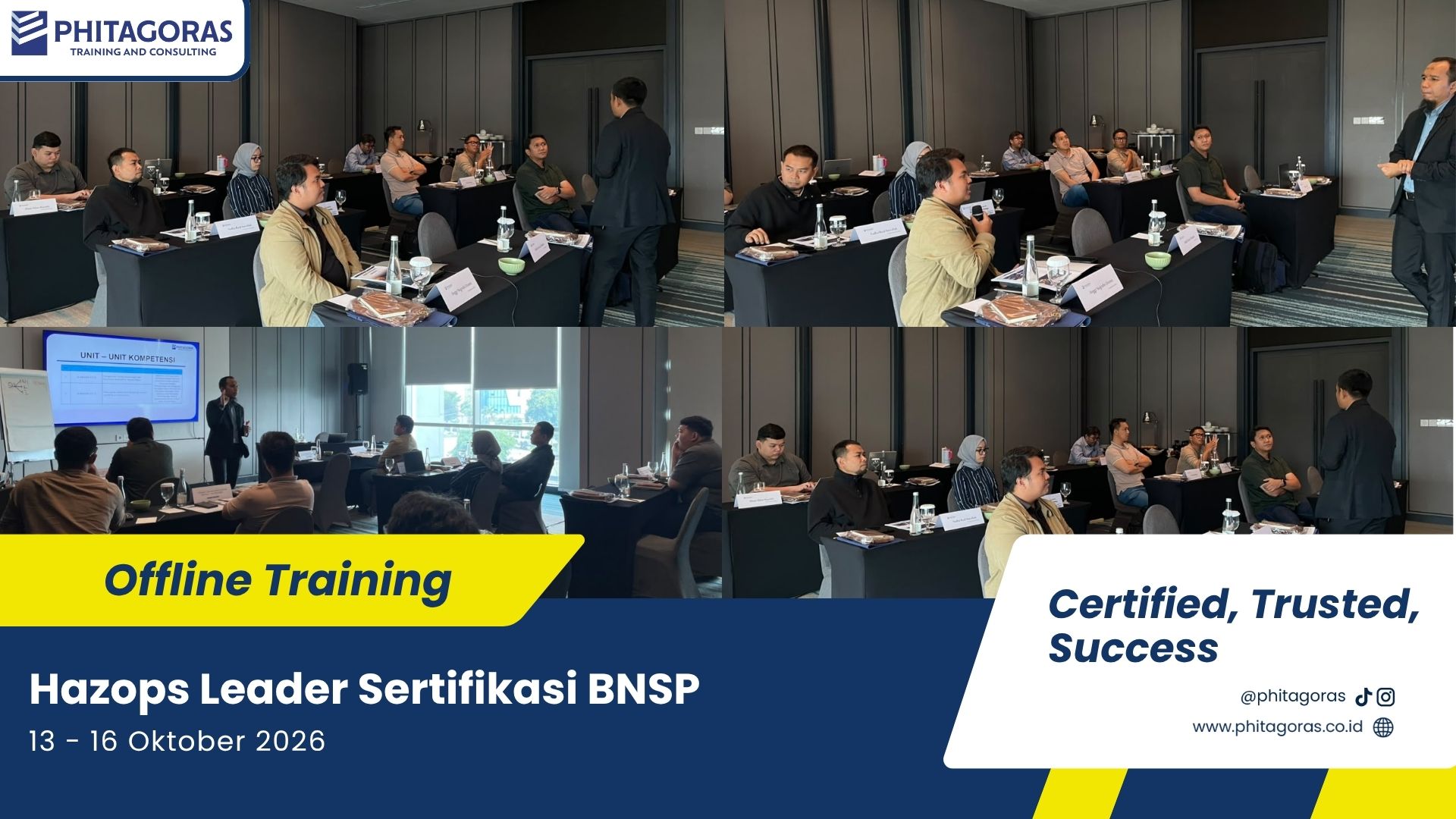 Training Offline - Jakarta - Hazops Leader Sertifikasi BNSP, 13 - 16 Oktober 2026