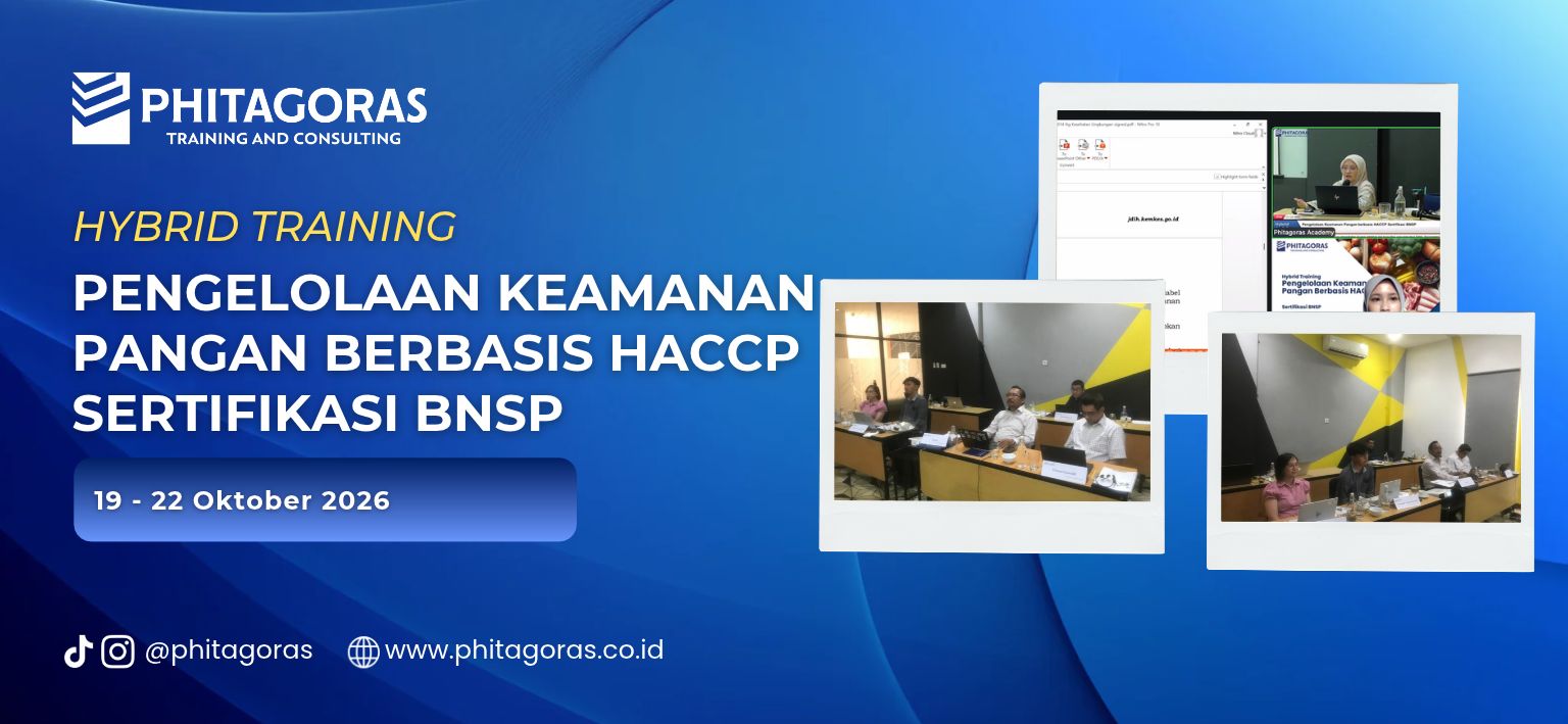 Training Pengelolaan Keamanan Pangan Berbasis HACCP Sertifikasi BNSP 19 - 22 Oktober 2026