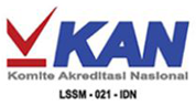 KAN Komite Akreditasi Nasional LSSM-021-IDN accreditation mark